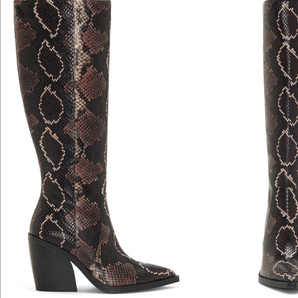 Vince Camuto Gravana Knee-High Boots NWT They’re crafted with Leather